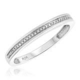 Photo of Shelby 1/5 ct tw. Diamond Wedding Band Set 14K White Gold [BT433WL]