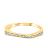 Photo of Evangeline 1/4 ct tw. Diamond Wedding Band Set 10K Yellow Gold [BT491YL]