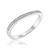 Photo of Amelia 1/4 ct tw. Diamond Wedding Band Set 14K White Gold [BT487WL]