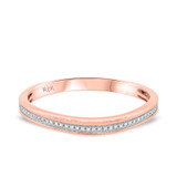 Photo of Elise 3/8 ct tw. Diamond Wedding Band Set 14K Rose Gold [BT481RL]