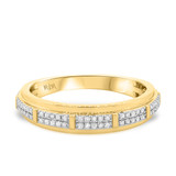 Photo of Charlotte 5/8 ct tw. Diamond Wedding Band Set 10K Yellow Gold [BT473YM]