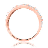 Photo of Elijah 1/2 ct tw. Diamond Wedding Band Set 10K Rose Gold [BT485RM]