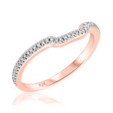 Photo of Elijah 1/2 ct tw. Diamond Wedding Band Set 10K Rose Gold [BT485RL]