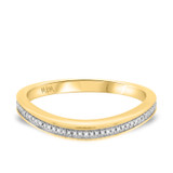 Photo of Amelia 1/4 ct tw. Diamond Wedding Band Set 10K Yellow Gold [BT487YL]