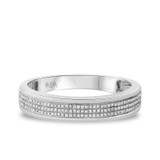 Photo of Casey 1/3 ct tw. Diamond Wedding Band Set 10K White Gold [BT429WM]