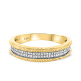 Photo of Chloe 1/2 ct tw. Diamond Wedding Band Set 14K Yellow Gold [BT490YM]