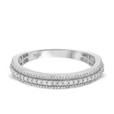Photo of Astrid 2/3 ct tw. Diamond Wedding Band Set 10K White Gold [BT492WM]