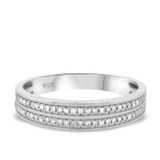 Photo of Shamir 3/4 ct tw. Diamond Wedding Band Set 10K White Gold [BT202WM]