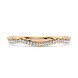 Photo of Gage 3/8 ct tw. Diamond Wedding Band Set 10K Rose Gold [BT207RL]