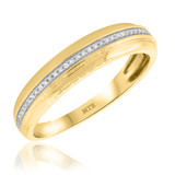 Photo of Ida 1/3 ct tw. Diamond Wedding Band Set 10K Yellow Gold [BT204YM]