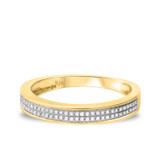 Photo of Casey 1/3 ct tw. Diamond Wedding Band Set 10K Yellow Gold [BT429YL]