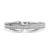 Photo of Eames 1/4 ct tw. Diamond Wedding Band Set 10K White Gold [BT209WL]