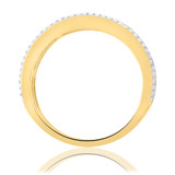 Photo of Ellen 1 1/3 ct tw. Diamond Wedding Band Set 10K Yellow Gold [BT478YM]