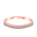 Photo of Tessa 1/4 ct tw. Diamond Wedding Band Set 14K Rose Gold [BT496RL]