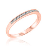 Photo of Tessa 1/4 ct tw. Diamond Wedding Band Set 14K Rose Gold [BT496RL]
