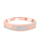 Photo of Tessa 1/4 ct tw. Diamond Wedding Band Set 14K Rose Gold [BT496RM]