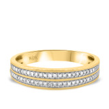 Photo of Shamir 3/4 ct tw. Diamond Wedding Band Set 14K Yellow Gold [BT202YM]
