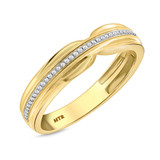 Photo of Eames 1/4 ct tw. Diamond Wedding Band Set 14K Yellow Gold [BT209YM]