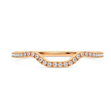Photo of Margot 1/2 cttw His and Hers Matching Wedding Band Set 10K Rose Gold [BT493RL]