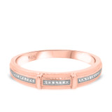 Photo of Hurst 1/4 ct tw. Diamond Wedding Band Set 10K Rose Gold [BT203RM]