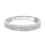 Photo of Clarie 1/2 ct tw. Diamond Wedding Band Set 10K White Gold [BT479WM]