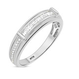 Photo of Margot 1/2 ct tw. Diamond Wedding Band Set 10K White Gold [BT493WM]