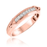 Photo of Nora 1/3 ct tw. Diamond Wedding Band Set 14K Rose Gold [BT210RM]