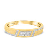 Photo of Tessa 1/4 ct tw. Diamond Wedding Band Set 10K Yellow Gold [BT496YM]