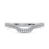 Photo of Clarie 1/2 ct tw. Diamond Wedding Band Set 14K White Gold [BT479WL]
