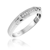Photo of Nora 1/3 ct tw. Diamond Wedding Band Set 10K White Gold [BT210WL]