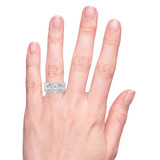 Photo of Titan 1/2 ct tw. Diamond Round Cluster Trio Set 10K White Gold [BR137W-C000] [HT]