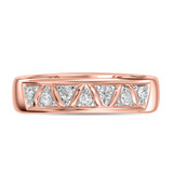 Photo of Titan 1/3 Carat T.W. Diamond Round Cluster Bridal Set 14K Rose Gold [BT137RL]