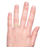 Photo of Titan 1/5 ct tw. Diamond Round Cluster Engagement Ring 10K Yellow Gold [BT137YE-C000] [HT]