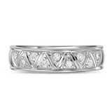 Photo of Titan 3/8 ct tw. Diamond Same Sex Mens Band Set 10K White Gold [BT137WM]