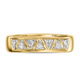 Photo of Titan 1/2 ct tw. Diamond Round Cluster Trio Set 10K Yellow Gold [BT137YL]