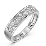 Photo of Titan 1/3 Carat T.W. Diamond Round Cluster Bridal Set 10K White Gold [BT137WL]