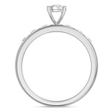 Photo of Titan 1/2 ct tw. Diamond Round Cluster Trio Set 14K White Gold [BT137WE-C000]