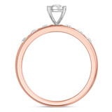 Photo of Titan 1/2 ct tw. Diamond Round Cluster Trio Set 10K Rose Gold [BT137RE-C000]