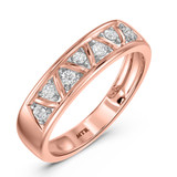 Photo of Titan 1/2 ct tw. Diamond Round Cluster Trio Set 10K Rose Gold [BT137RL]