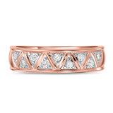 Photo of Titan 1/2 ct tw. Diamond Round Cluster Trio Set 10K Rose Gold [BT137RM]