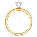 Photo of Titan 1/5 ct tw. Diamond Round Cluster Engagement Ring 14K Yellow Gold [BT137YE-C000]