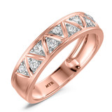 Photo of Titan 3/8 ct tw. Diamond Same Sex Mens Band Set 14K Rose Gold [BT137RM]
