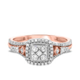 Photo of Dashiell 2 1/10 ct tw. Diamond Cushion Cluster Trio Set 14K Rose Gold [BT201RE-C000]