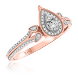 Photo of Edith 3/4 ct tw. Diamond Pear Cluster Trio Set 14K Rose Gold [BT206RE-C000]