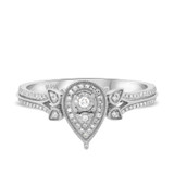 Photo of Edith 3/4 ct tw. Diamond Pear Cluster Trio Set 10K White Gold [BT206WE-C000]