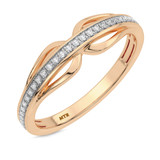 Photo of Eames 1/2 ct tw. Diamond Round Cluster Trio Set 10K Rose Gold [BT209RL]