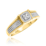 Photo of Casey 1/2 ct tw. Diamond Fancy Cluster Trio Set 14K Yellow Gold [BT429YE-C000]