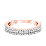 Photo of Ellen 2 ct tw. Diamond Heart Cluster Trio Set 14K Rose Gold [BT478RM]