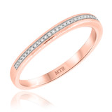 Photo of Ida 1/2 ct tw. Diamond Princess Cluster Trio Set 14K Rose Gold [BT204RL]