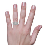 Photo of Eames 1/2 ct tw. Round Cluster Trio Set 14K White Gold [BR209W-C000] [HT]